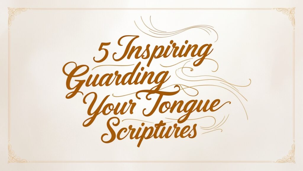 5 Inspiring Guarding Your Tongue Scriptures