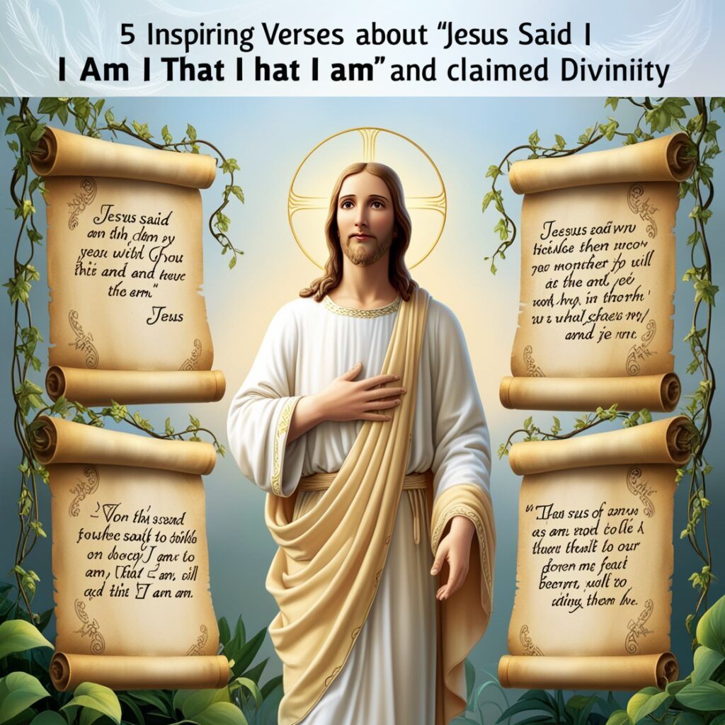 Jesus said I am that I am